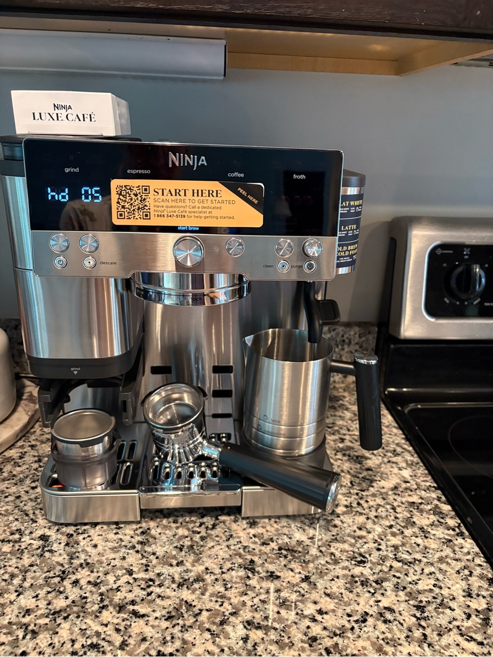 Ninja Luxe Café Espresso & Coffee Maker - Silver Black